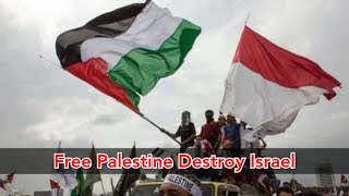 Indonesian youth solidarity demonstration for Palestine