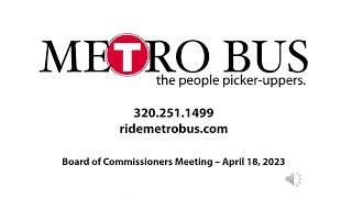 St Cloud Metropolitan Transit Commission Board of Commissioners Meeting 4.18.2023