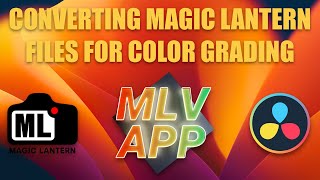 Using MLV App to Convert Magic Lantern Raw Files