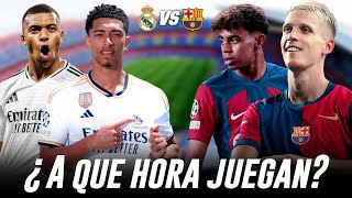 ¿A Qué Hora Juegan el Barcelona vs Real Madrid? | Horarios en Todos los Países✅