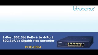 POE-E304  PoE++ to 4-Port 802.3af/at Gigabit PoE Extender