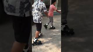 Boy vs boy skating😎🥵🤯#inlineskating #skate #rollerblading #skater #shorts #viral