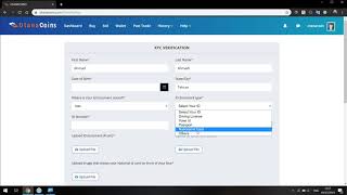 طریقه تکمیل اطلاعات شخصی و KYC در سایت otanacoins.com