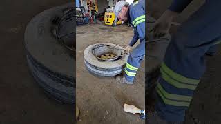 tractor tire removal in a minute