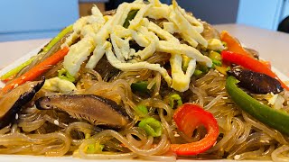 JAPCHAE/KOREAN GLASS NOODLES #noodlesrecipe #koreannoodles