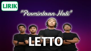 Letto - Permintaan Hati || Lirik