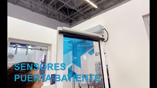 Sensor de seguridad para puerta automática batiente