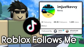 How I Became ROBLOX TIKTOK FAMOUS