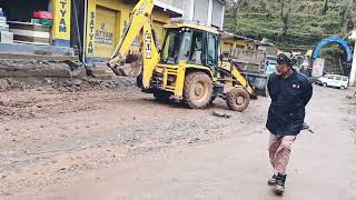 JCB machine Working & Widening of Road #roads #jcbmachine #jammukashmir