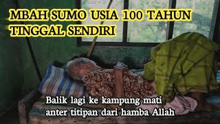 MBAH SUMO SENANG DI JENGUK DAN DIBAWAKAN OLEH2