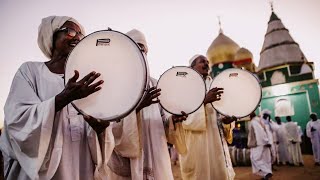 حضرة صوفية قادرية في سوريا دمشق  Hadra sufi ziker Allah in Syria Damascus