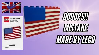 LEGO MMMB010-1 the USA Flag build & review REMASTERED with 100% fix