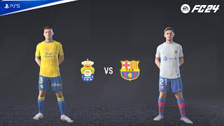 FC 24 - UD Las Palmas vs FC Barcelona | Laliga 23/24 Season Full Match Gameplay PS5™