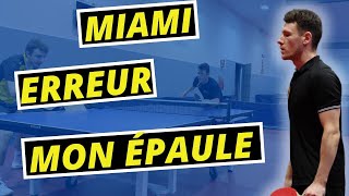 DÉFI À MIAMI, ÉPAULE, PAS DE BAGAGE, GALÈRE  | Tennis De Table