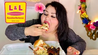 BBQ CHICKEN | MACARONI SALAD | HAWAIIAN ROLLS | Mukbang