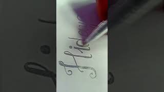 Calligraphy style writing subscribers request name"Hidaya"#shortsfeed #calligraphy #trending #viral