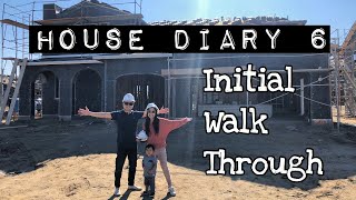 HOUSE DIARY VLOG: OUR HOUSE IS FINALLY UP!! TIME FOR INITIAL INSPECTION!