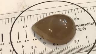 20 85  CT TRANSPARENT TOP HONEY COLOR SOLAR HYDROGROSSULAR GARNET LOOSE CABOCHON