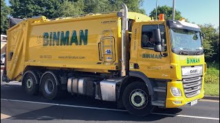 *4K* 2023 MrBinman Daf CF 6x2 chassis with Dennis eagle body + Terberg OmniDeka