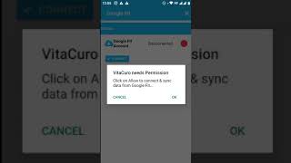 Connect VitaCuro with Google Fit