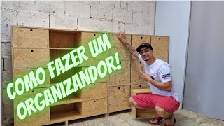 COMO FAZER UM ORGANIZADOR PARA ATELIÊ E ARTESANATO EM CHAPAS DE OSB (Giliard Barros)