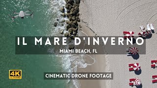 Il Mare d'inverno a Miami Beach [Winter in Miami Beach, Cinematic Drone footage in 4k]