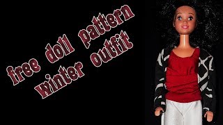 Make your own doll clothes - pants, shirt, jacket 3