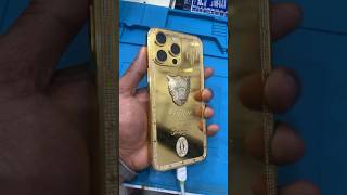 😳iphone 14 pro max gold 24 carat ✨#fyp #bahrain #dubai #usa#viral #recent #gold #trendingshorts