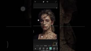 Create an Amazing Cracked Skin Effect in PicsArt #shorts - photo editing tutorial