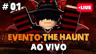 🔴 (LIVE) EVENTO THE HAUNT DE HALLOWEN COM VOCÊS!! #01 | Roblox (ATRASADO PARA O EVENTO)