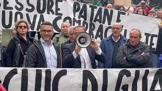 La manifestazione in Campidoglio contro la nuova Ztl Fascia Verde