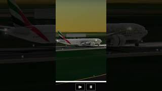 Smooth Landing Emirates B777-300ER #boeing777 #realflightsimulatorpro #realflighsimulator #shorts