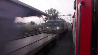 😮130 KMPH Overtake Scene By Navjeevan Express  #indianrailways #railway