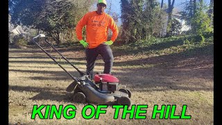 Mulching Leaves (Honda Self Propelled Mower)