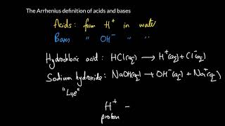 Week 7 - 12. An introduction to acids and bases