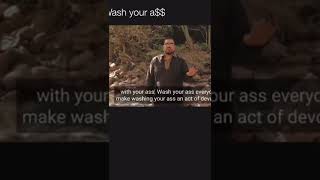 Make washing your a$$ an act of devotion🤣 motivational speaker don drop speech #fyp #shorts #viral