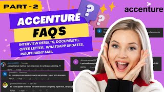 Accenture FAQ's #2 | Task Verification, Rejection, Offer Letter, Inerview Results & Whatsapp Updates