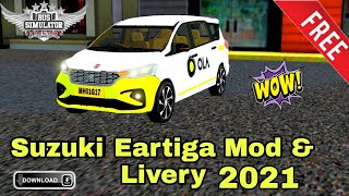 New Suzuki Ertiga Car Mod & Livery For Bussid || BUSSID V3.6.1 || #bussidmods #bussid #mods #gcity