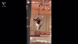 Melanie’s new Instagram aerial hoop skills⭐️