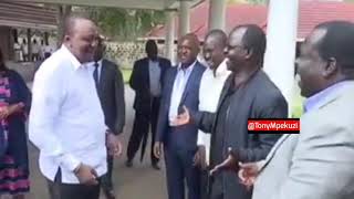 President Uhuru Kenyatta Makes Fun Of Prof Lonyagapuo Over His ''Kijana Fupi“ Fame Remarks