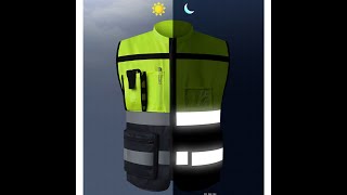 Reflective vest motorcycle riding safety clothing traffic road inspection reflective clothing