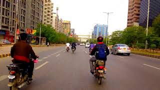 Jumy Raat , New Sindhi song , Shahrah E Faisal Karachi View .