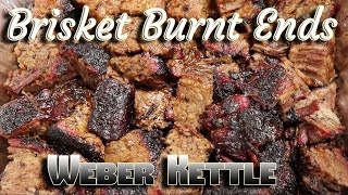 Brisket Burnt Ends, Weber Kettle 🐮