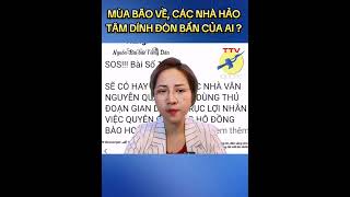 🎯 Mùa bão về, các nhà hảo tâm dính đòn bẩn của ai ?