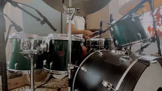 80s Gretsch Toms Caribbean Blue (Drum solo) + Vintage Ludwig Kick Drum & Dark Horse Percussion Snare