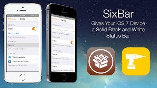 SixBar: Gives Your iOS 7 Device a Solid Black and White Status Bar