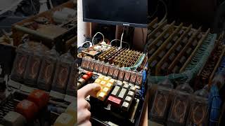 divide by zero on a big soviet nixie tube calculator #shorts #сделановссср