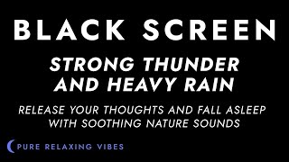 10 Hours Black Screen Rain Sounds for Sleeping, Fall Asleep Fast Study Insomnia Relaxing Rain Sounds