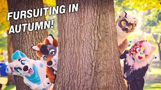 Fursuiting in Autumn at a big park in Toronto, Canada!