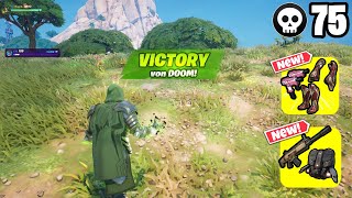 75 Elimination Solo Vs Squads "Zero Build" Gameplay Wins (Fortnite Chapter 5)